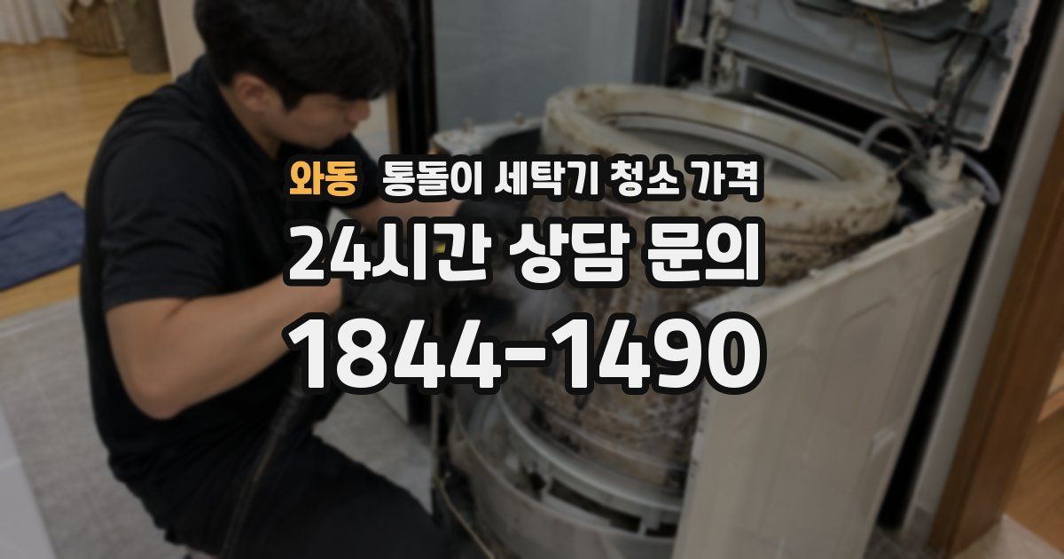 와동 통돌이 세탁기 청소 가격
