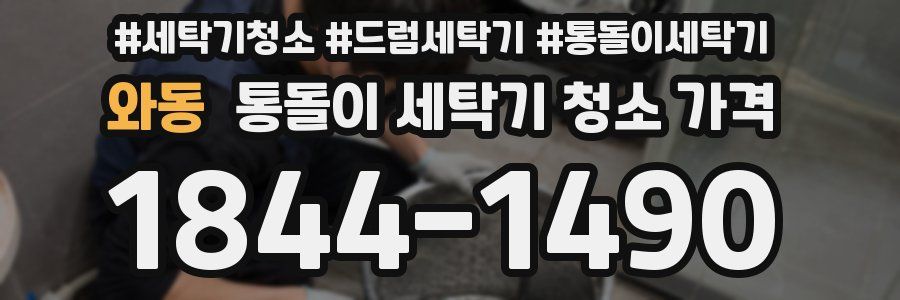 와동 통돌이 세탁기 청소 가격