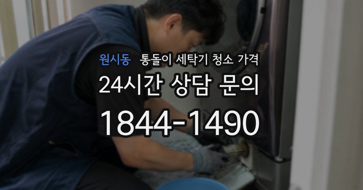 원시동 통돌이 세탁기 청소 가격