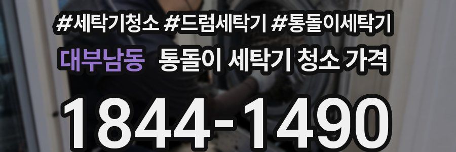 대부남동 통돌이 세탁기 청소 가격