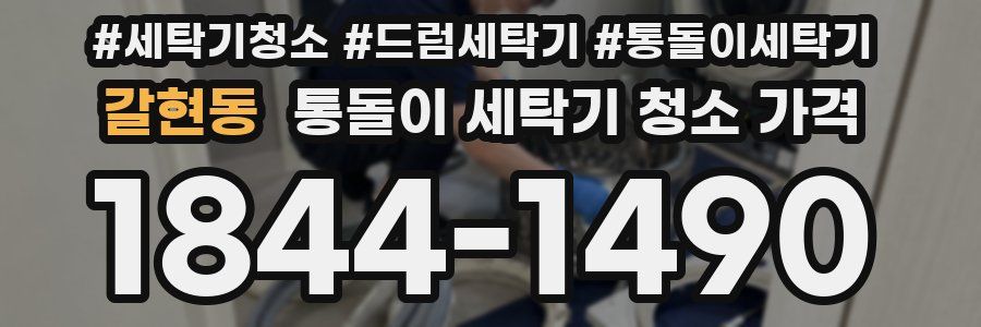 갈현동 통돌이 세탁기 청소 가격