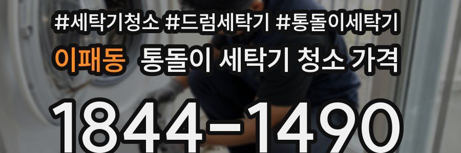 이패동 통돌이 세탁기 청소 가격