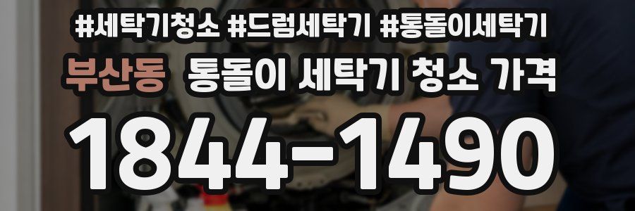 부산동 통돌이 세탁기 청소 가격