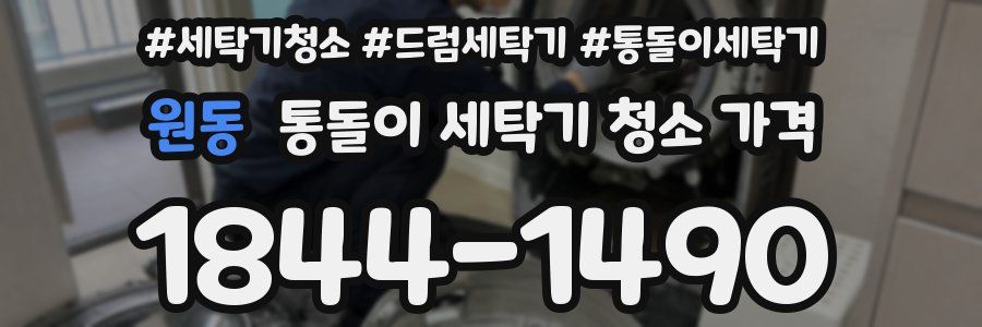 원동 통돌이 세탁기 청소 가격