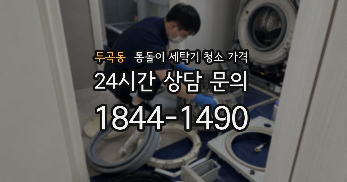 두곡동 통돌이 세탁기 청소 가격