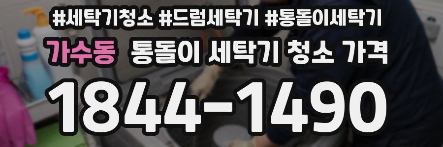 가수동 통돌이 세탁기 청소 가격