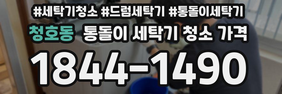 청호동 통돌이 세탁기 청소 가격