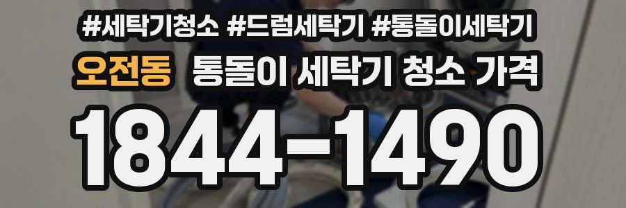 오전동 통돌이 세탁기 청소 가격