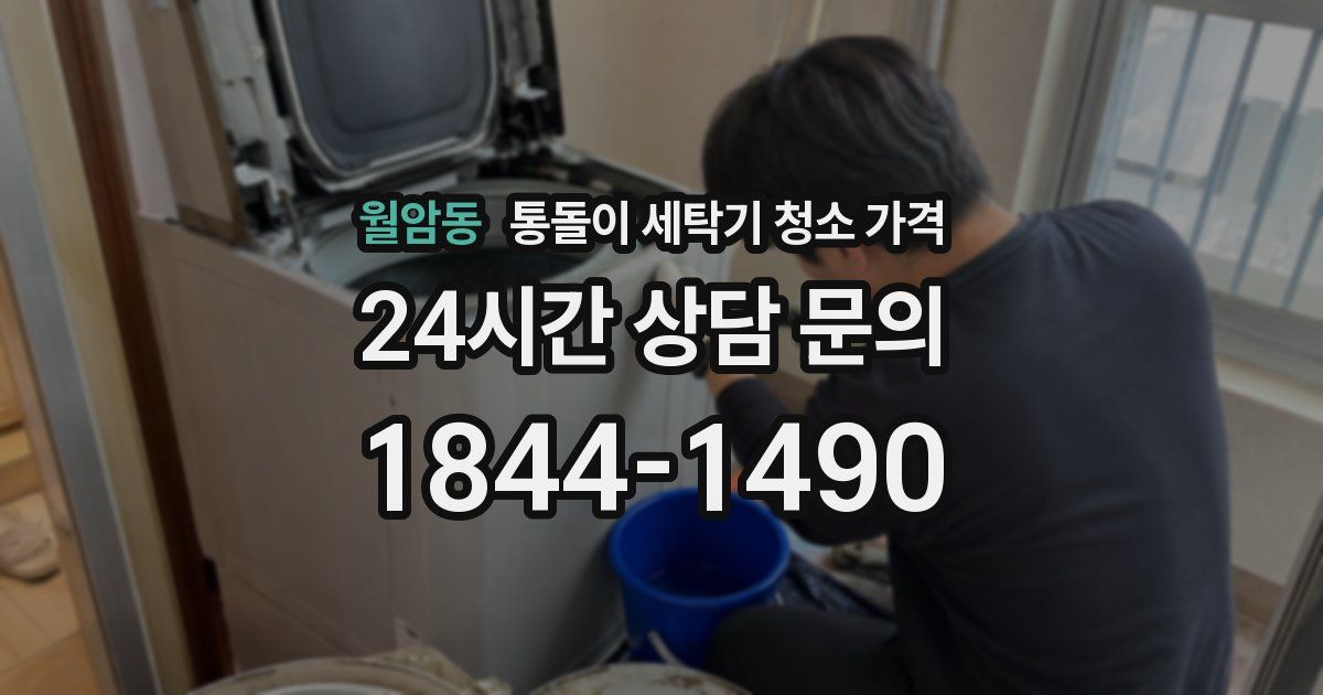 월암동 통돌이 세탁기 청소 가격
