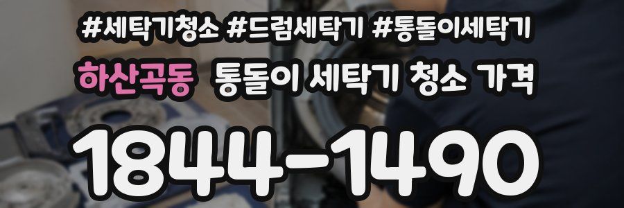 하산곡동 통돌이 세탁기 청소 가격