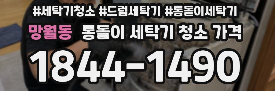 망월동 통돌이 세탁기 청소 가격