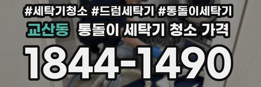 교산동 통돌이 세탁기 청소 가격