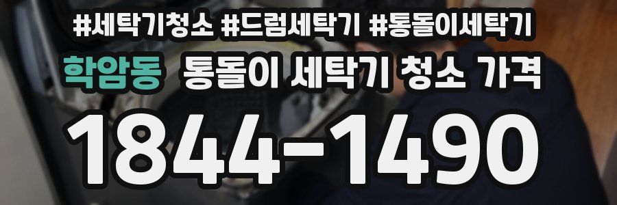 학암동 통돌이 세탁기 청소 가격