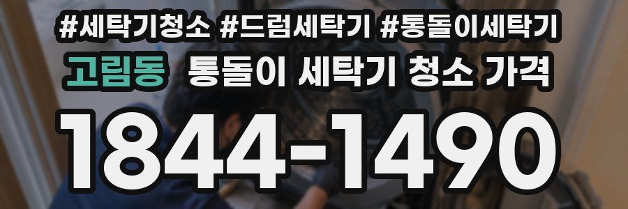 고림동 통돌이 세탁기 청소 가격