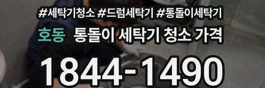 호동 통돌이 세탁기 청소 가격