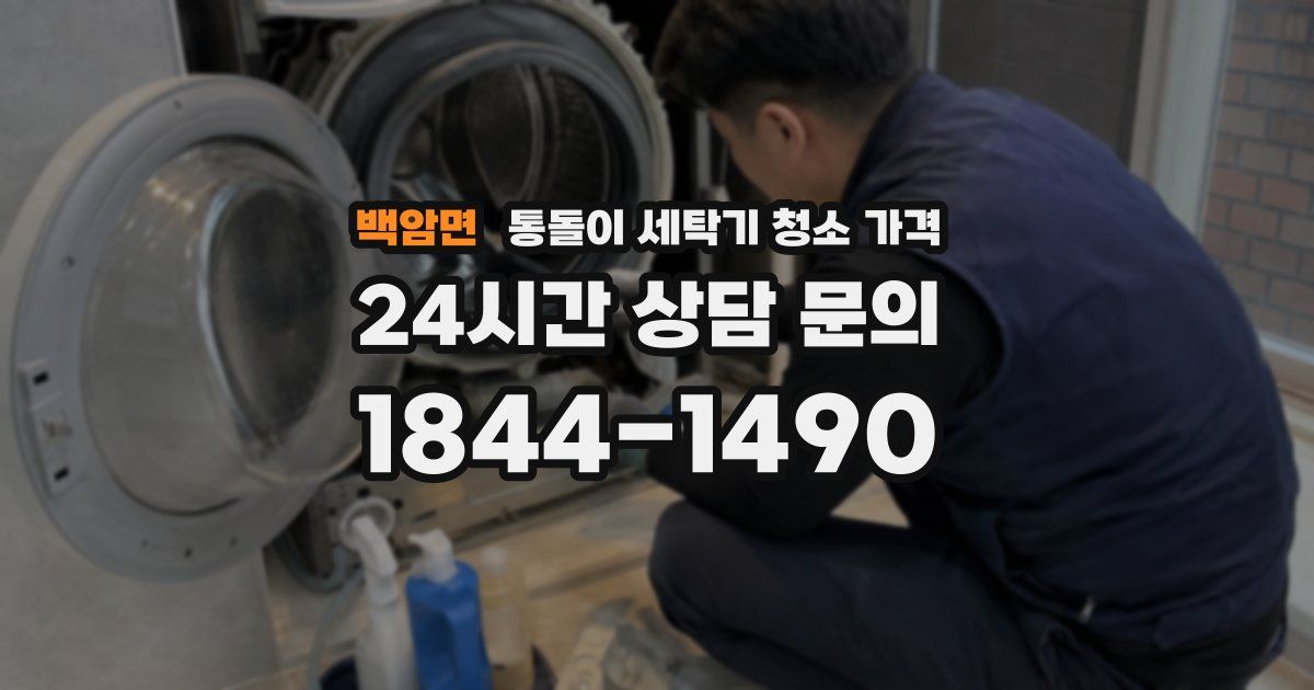 백암면 통돌이 세탁기 청소 가격