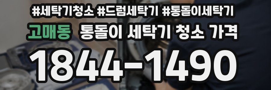 고매동 통돌이 세탁기 청소 가격
