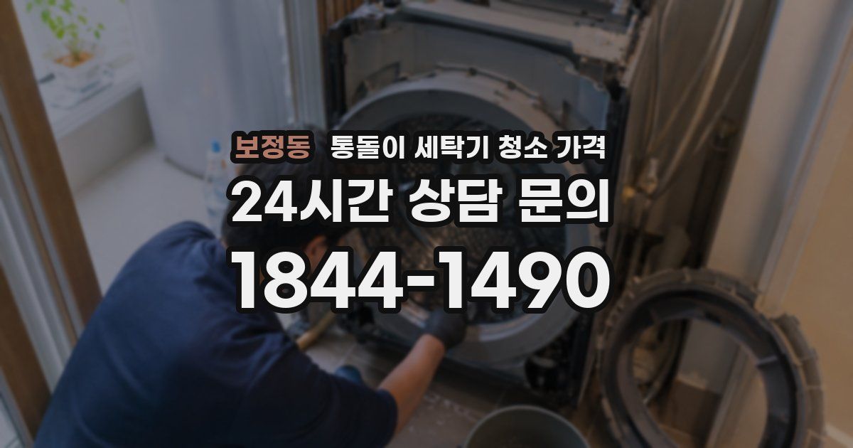 보정동 통돌이 세탁기 청소 가격