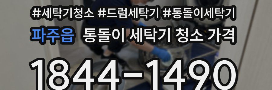 파주읍 통돌이 세탁기 청소 가격
