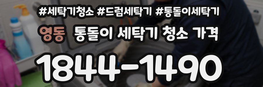 영동 통돌이 세탁기 청소 가격
