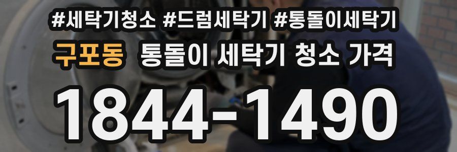 구포동 통돌이 세탁기 청소 가격