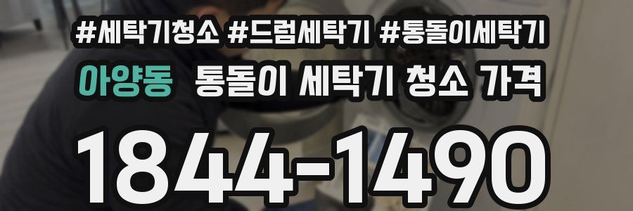아양동 통돌이 세탁기 청소 가격