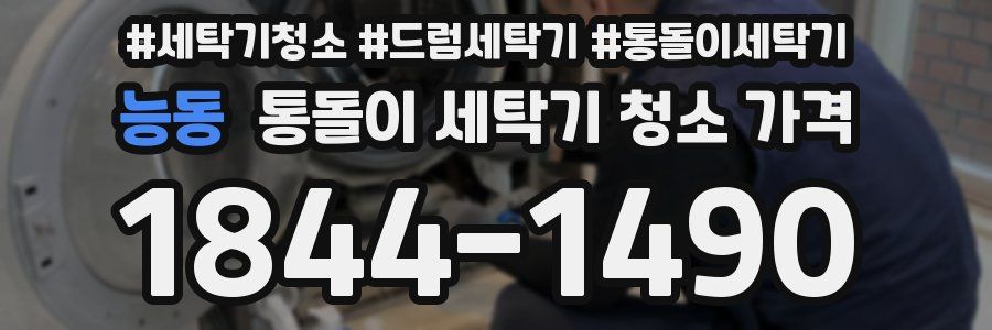능동 통돌이 세탁기 청소 가격