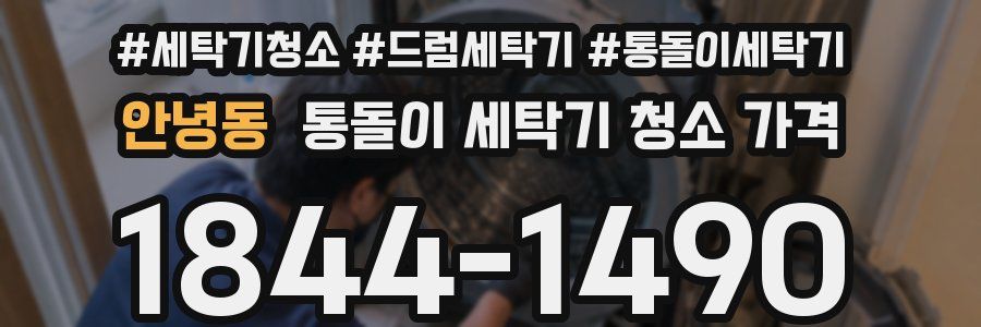 안녕동 통돌이 세탁기 청소 가격