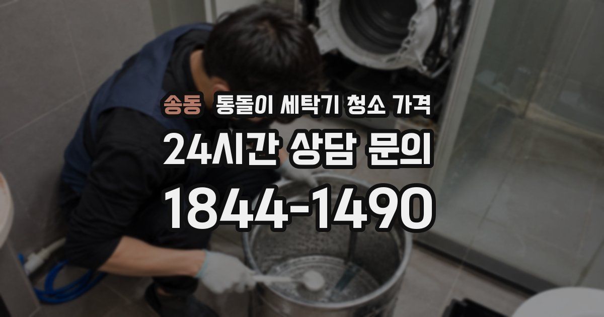 송동 통돌이 세탁기 청소 가격