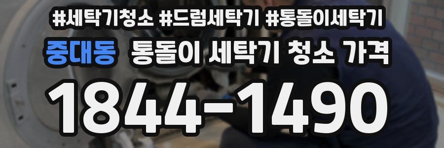 중대동 통돌이 세탁기 청소 가격