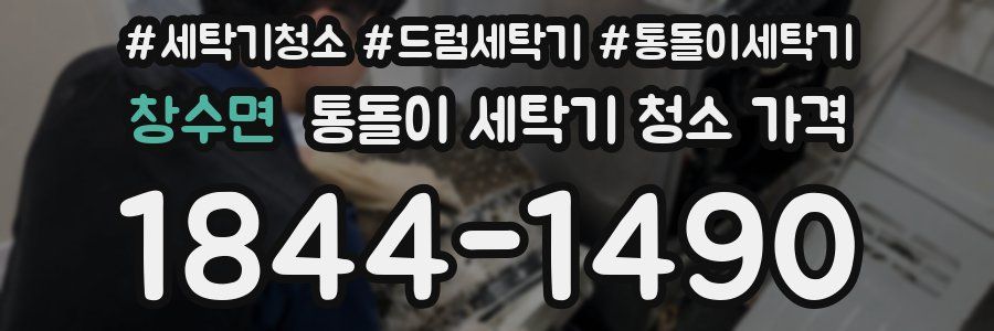 창수면 통돌이 세탁기 청소 가격