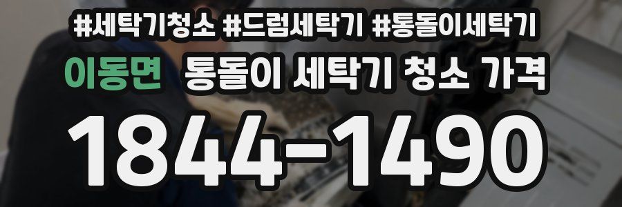 이동면 통돌이 세탁기 청소 가격