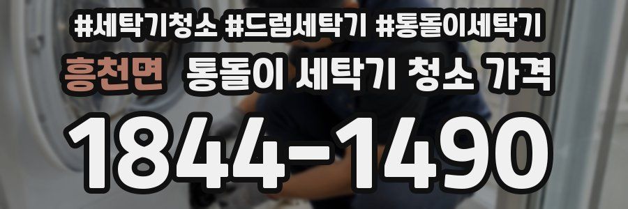 흥천면 통돌이 세탁기 청소 가격