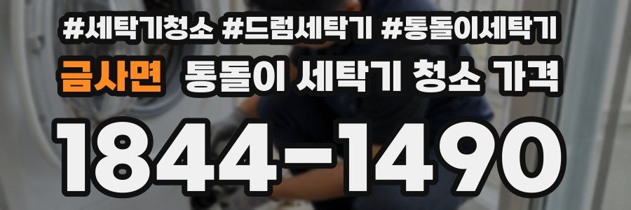 금사면 통돌이 세탁기 청소 가격
