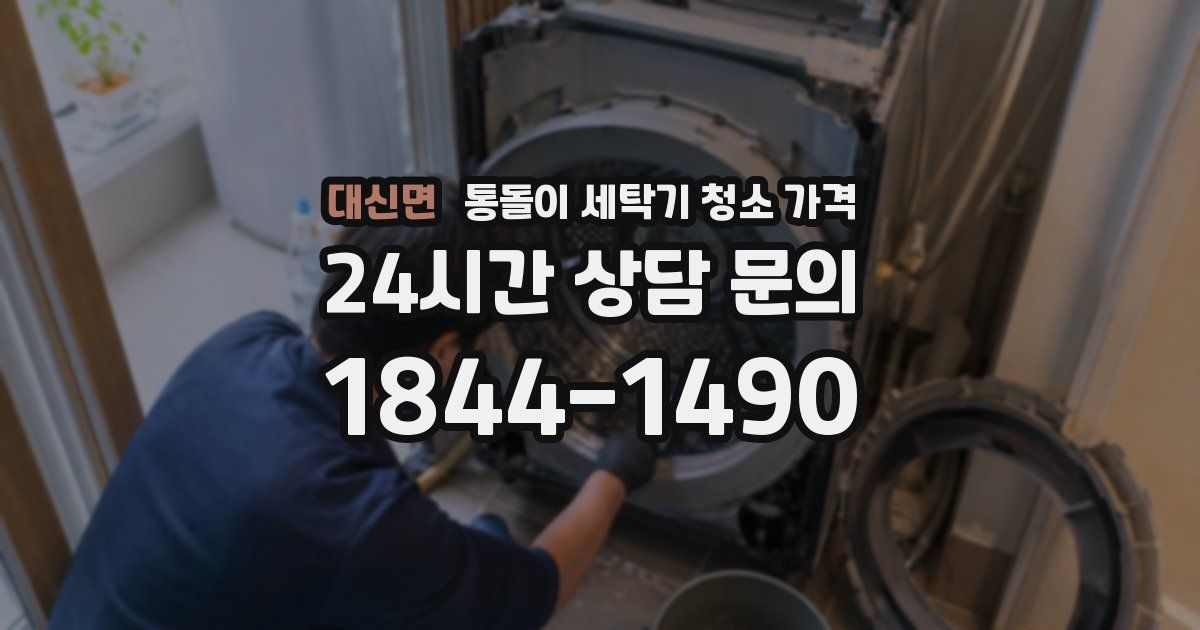 대신면 통돌이 세탁기 청소 가격