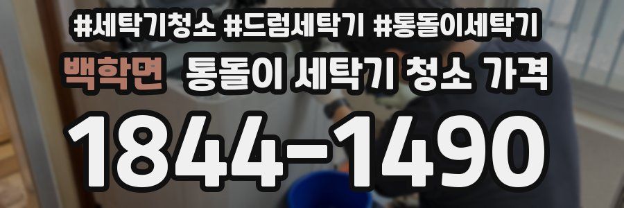 백학면 통돌이 세탁기 청소 가격