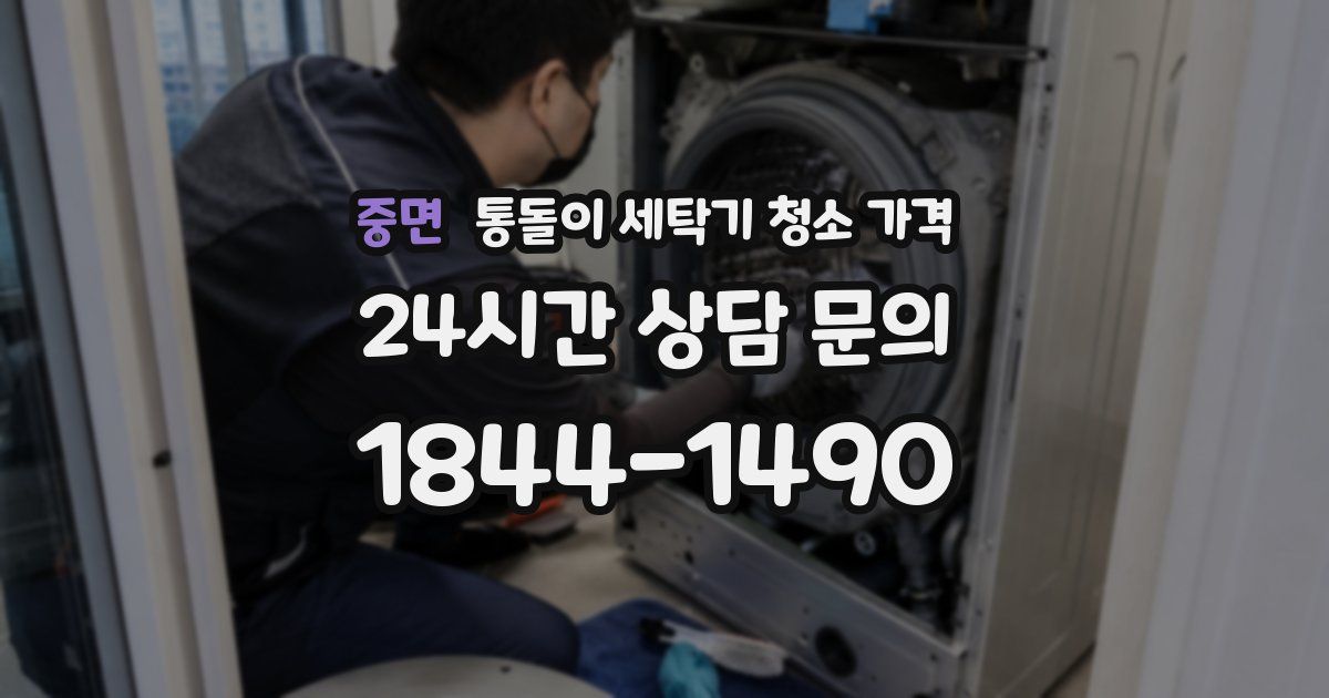 중면 통돌이 세탁기 청소 가격