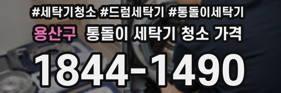 용산구 통돌이 세탁기 청소 가격