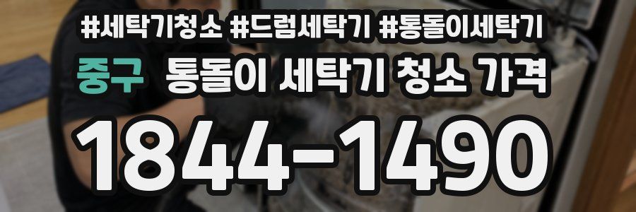 중구 통돌이 세탁기 청소 가격