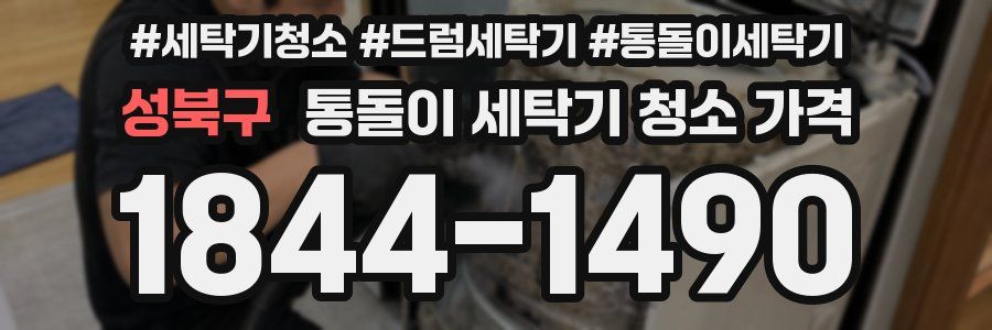 성북구 통돌이 세탁기 청소 가격