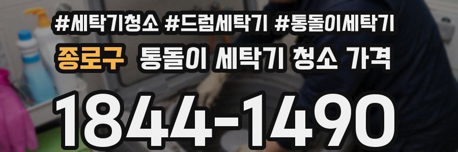 종로구 통돌이 세탁기 청소 가격