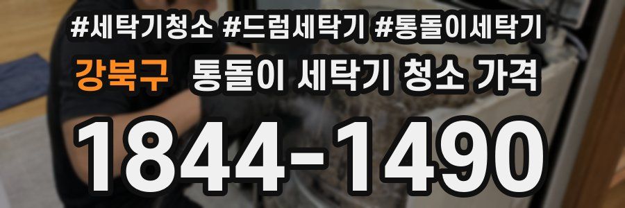강북구 통돌이 세탁기 청소 가격