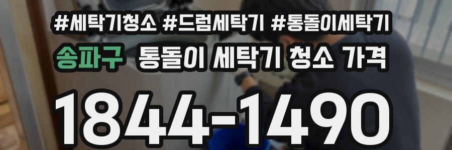 송파구 통돌이 세탁기 청소 가격