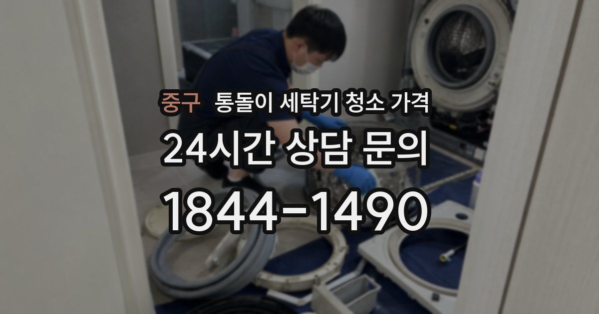 중구 통돌이 세탁기 청소 가격