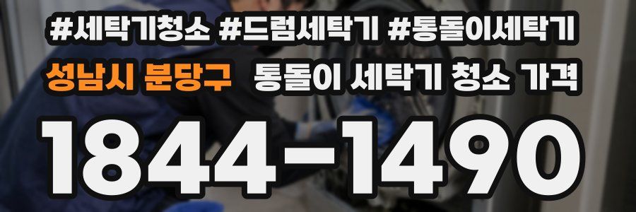 성남시 분당구 통돌이 세탁기 청소 가격