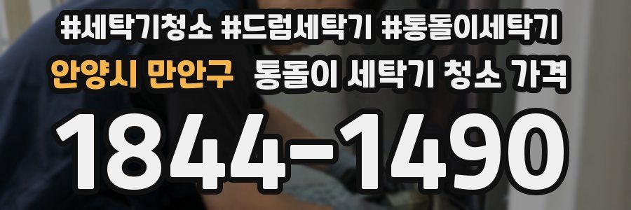 안양시 만안구 통돌이 세탁기 청소 가격
