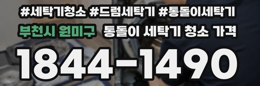 부천시 원미구 통돌이 세탁기 청소 가격