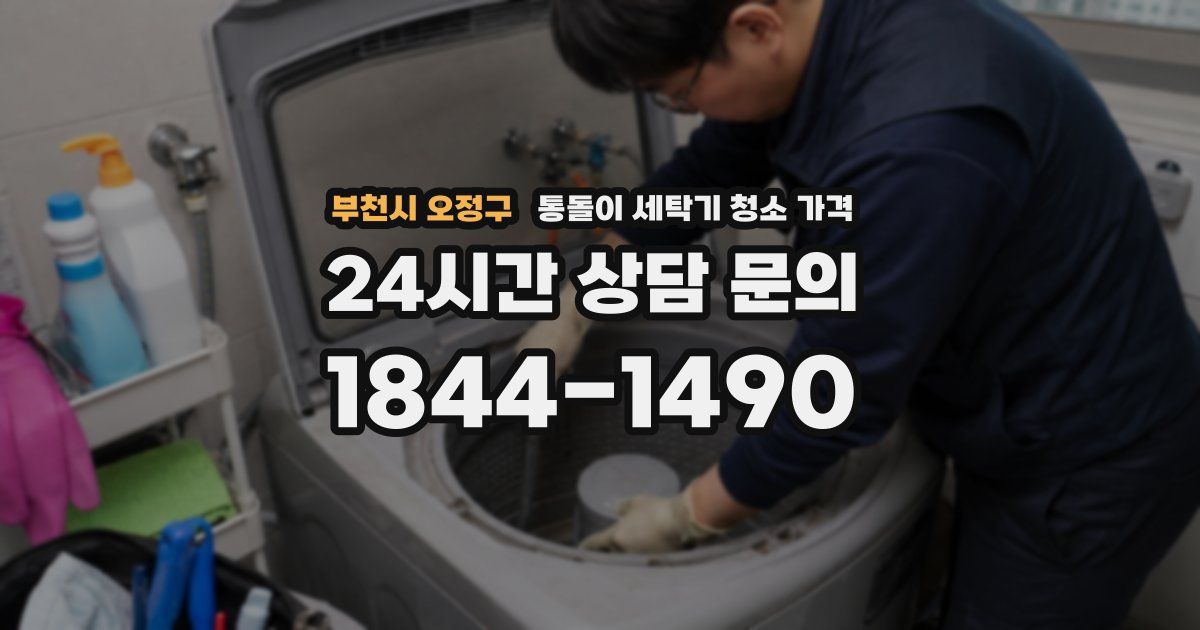 부천시 오정구 통돌이 세탁기 청소 가격