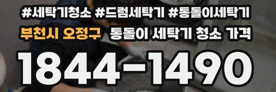 부천시 오정구 통돌이 세탁기 청소 가격