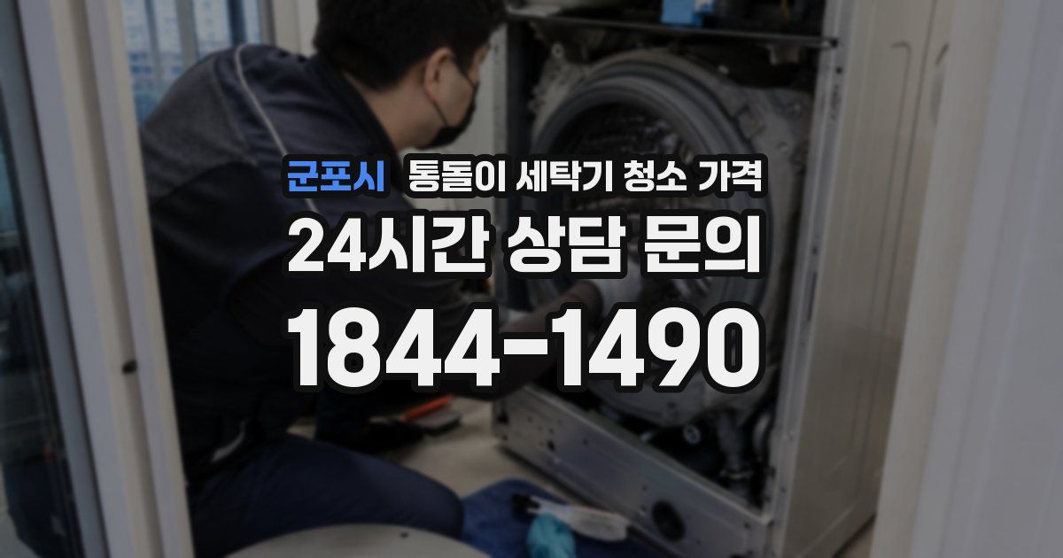 군포시 통돌이 세탁기 청소 가격